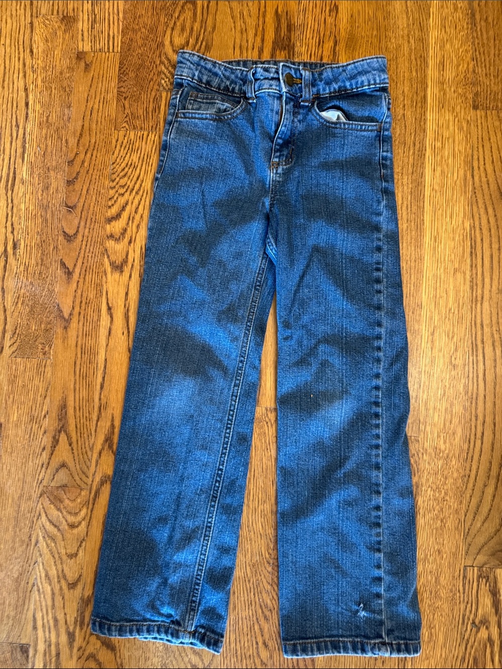 Carhartt Adjusted Waist Kids Blue Straight-Leg Jeans size 6X